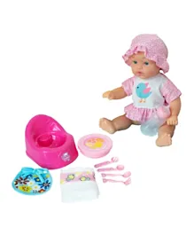 Baby Amoura Hayati Drink and Wet Playset Doll - 18 Inch