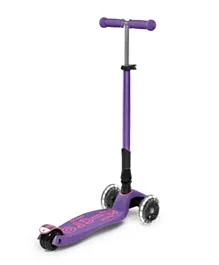 Micro Maxi Deluxe LED Foldable Scooter - Purple