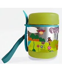Oops Chic Thermal Food Jar Forest  - Green and Blue