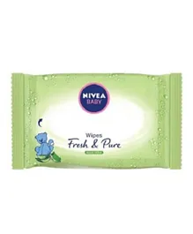 Nivea Baby Wipes Fresh & Pure Green - 63 Wipes
