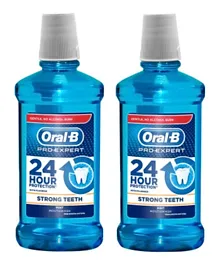 Oral-B Pro-Expert Strong Teeth Mint Mouthwash - Pack of 2
