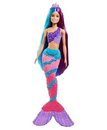 Barbie Dreamtopia Mermaid Doll with Extra-Long Two-Tone Fantasy Hair and Styling Accessories - 38.1 cm