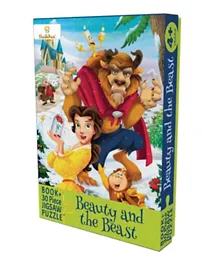 Beauty And The Beast Story Book & Jigsaw Puzzle - English