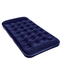 Bestway Easy Inflate Flocked Air Bed Twin Blue - 188 x 99 x 28 cm