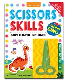 Daring Dino Scissors Skills Activity Book - English