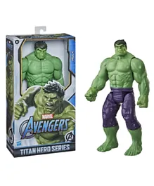 Marvel Avengers Titan Hero Series Blast Gear Deluxe Hulk Action Figure Multicolor - 12 Inches