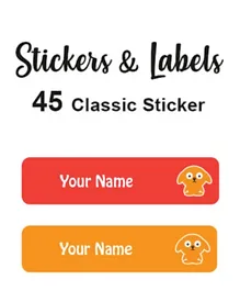 Ladybug Labels Personalised Stick On Labels Boris - Pack Of 45
