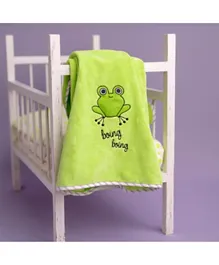 Milk&Moo Cacha Frog Baby Blanket - Green