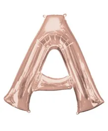 Amscan A Letter Balloon - Rose Gold