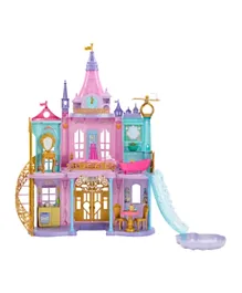 Disney Magical Adventures Princess Castle Playset - 29Pieces with Lights & Sound, 106x36x121.9cm, Interactive 360-Degree Play