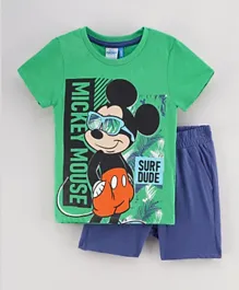 Disney Mickey Mouse And Friends T-Shirt And Shorts Set - Green