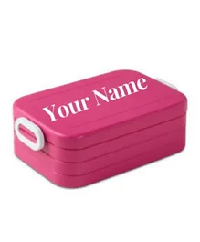 Rosti Mepal Lunchbox Take A Break Midi - Pink Personalized