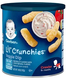 Gerber Lil Crunchies Veggie Dip - 42g