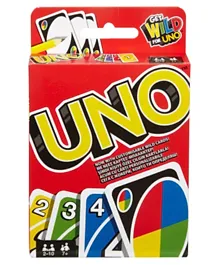Family Games Uno Card Game Display - Multi Color