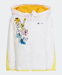 Adidas Disney Mickey Mouse Windbreaker Jacket - White