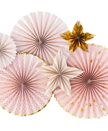 My Mind's Eye Party Fans Pink - 6 Pieces