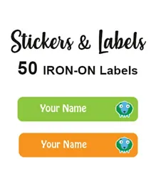 Ladybug Labels Personalised Name Iron On Labels Billy - Pack Of 50