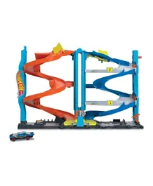 Hot Wheels City 2 In 1 Race Tower Track Set With 1 Hot Wheels  Car