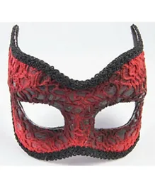 Forum Lace Devil Mask - Red