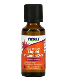 Now Foods Vitamin D3 Liquid Extra Strength Dietary Supplement - 30mL