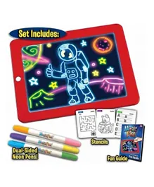 Talabety Light Up LED Drawing Tablet - Red