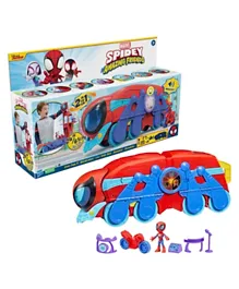 Marvel Spidey and His Amazing Friends Spider Crawl-R 2-in-1 Headquarters Playset