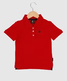 Beverly Hills Polo Club Core Stretch Pique Polo - Red