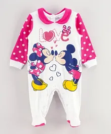 Disney Mickey Minnie  Sleepsuit - Fusia
