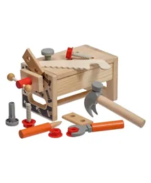 بايبي سيت أدوات اللعب الخشبية للبناء الميكانيكي - 10 قطع