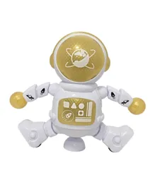 SADAF Electronic Cool Dancing Robot Spaceman Musical Toy - White