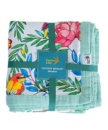 Tommy Lise Muslin Blanket -  Blooming Day