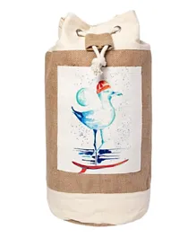 Anemoss Seagull Jute Bag - Cream