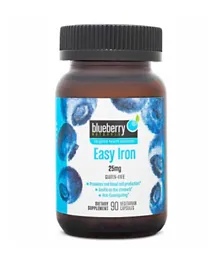 Blueberry Naturals Easy Iron 25 mg Vegetarian - 90 Capsules