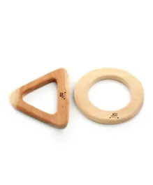 Ariro Wooden Teethers - Circle & Triangle