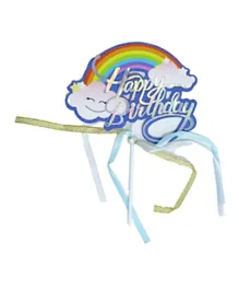 Italo Happy Birthday Rainbow Cake Topper