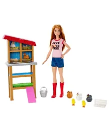 Barbie Careers Chicken Farmer Doll & Chicken Coop Playset - 33 cm