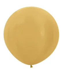 بالونات لاتكس دائرية من سيمبرتكس بلون ذهبي ميتاليك - قطعتين