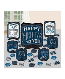 Party Centre Happy Birthday Man Tableware Party Supplies - 8 Guests