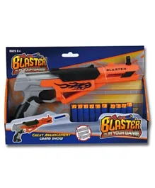 Generic Air Blaster Launch Gun with 10 Bullets - Multicolour