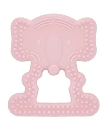 قفازات التسنين للأطفال من بيبيجم بتصميم الفيل - وردي