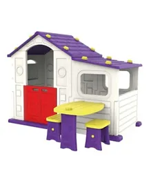Megastar Indoor Playhouse With Side Table & Purple Chair