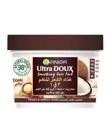 Garnier Ultra Doux Smoothing Coconut 3-in-1 Hair Food For Frizzy Hair - 390ml