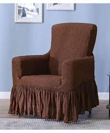 دانوب هوم غطاء أريكة مفرد قابل للتمدد إيفوري - بني