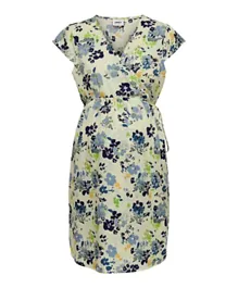 Only Maternity Floral Dress - Cloud Cream