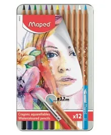 Maped Watercolour Pencils Artist metal - Pack of 12