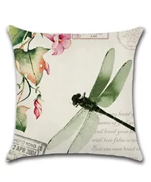 RISHAHOME Dragonfly Printed Cushion Cover