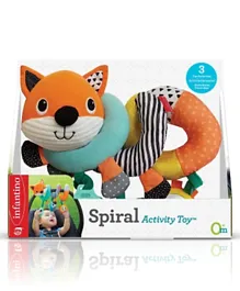 Infantino Spiral Activity Toy Rattle - Orange