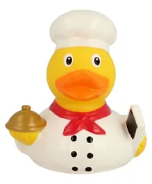 Lilalu Chef Rubber Duck Bath Toy - White