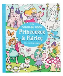 Princesses & Fairies Coloring Book - English