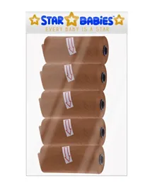 Star Babies Scented Bag, Pack of 5 - Brown